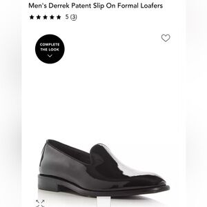 BOSS Men's Derrek Patent Slip On Formal Loafers US sz 11 (UK size 10)